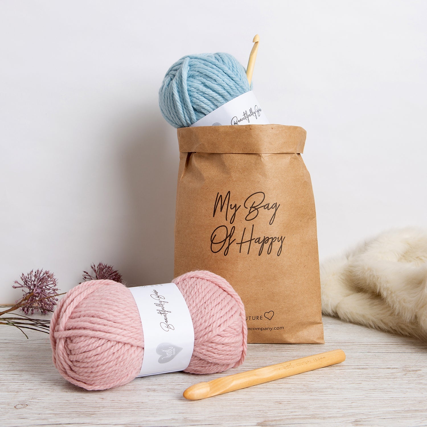 Crochet Headband Kit for Beginners - Easy DIY Knitting Starter Set with Yarn & Hook - Perfect for Handmade Gifts, Craft Projects & Relaxation