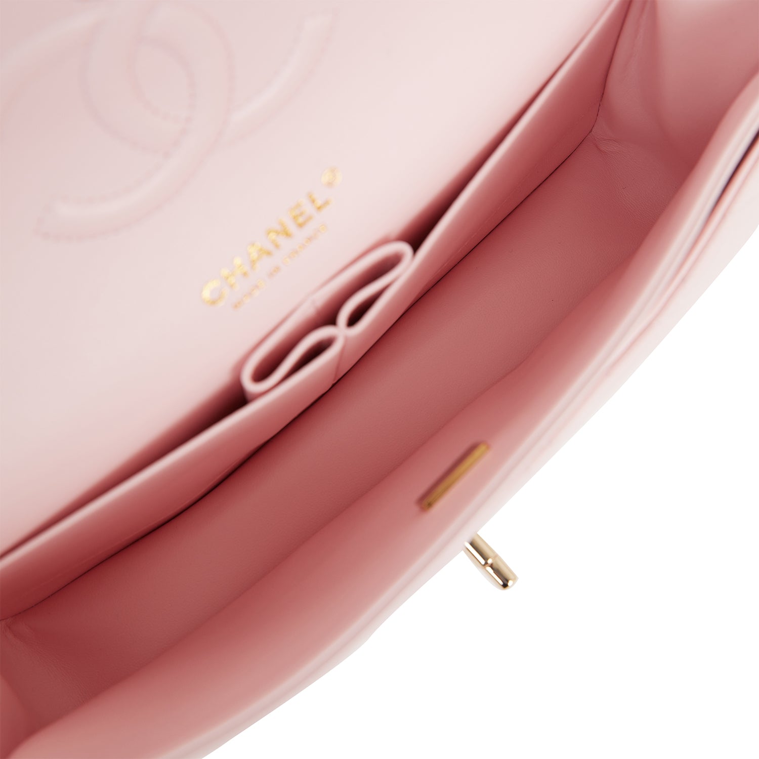 Chanel Medium Classic Double Flap Bag in Light Pink Caviar Leather with Light Gold Hardware - Luxury Handbag for Women, Perfect for Parties, Weddings & Everyday Elegance