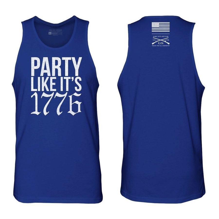 1776 Patriotic American Flag Tank Top - Vintage USA Independence Day Party T-Shirt for Men & Women | Perfect for 4th of July Celebrations, BBQ Parties & Patriotic Events