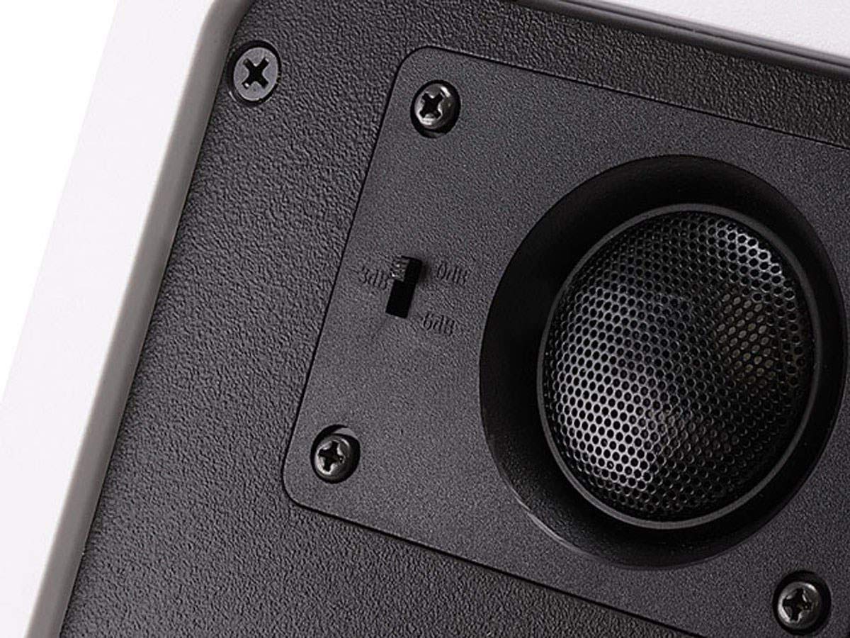 Monoprice 8 Inch 2-Way In-Wall Speakers with Titanium Silk Dome Tweeters - High Performance Caliber Series for Home Theater and Background Music System