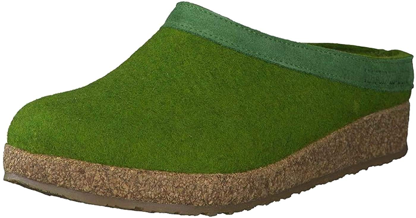 HAFLINGER Unisex Wool Felt Open Back Slippers - Cozy Indoor House Shoes for Men & Women - Perfect for Home, Spa, and Relaxation