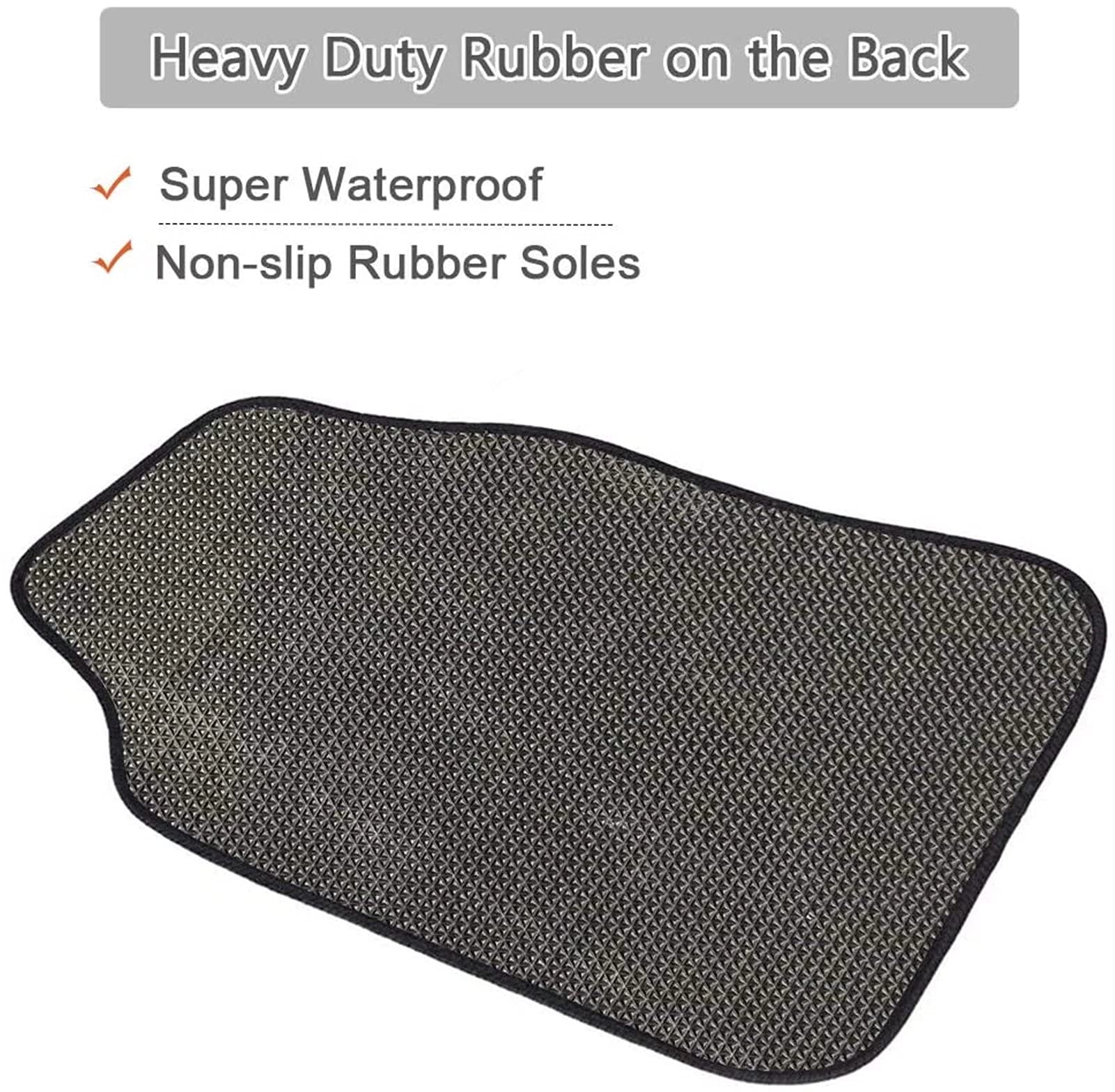 Universal Car Floor Mats Set - 4-Piece Sunflower & Butterfly Design Non-Slip Rubber Backing for Most Vehicles | Interior Car Accessories for SUV, Sedan, Truck | Perfect for Road Trips & Daily Commute