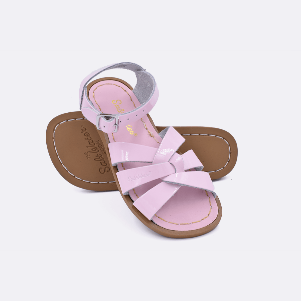 Original Shiny Pink Salt Water Sandals for Little Kids - Comfortable & Stylish Beach & Summer Footwear
