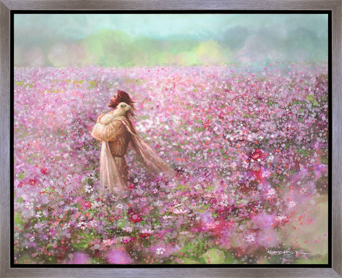 Calming Embrace Gallery Wrap Canvas Art - Handmade Modern Wall Decor for Living Room, Bedroom & Office - Perfect for Home Decor & Gifting