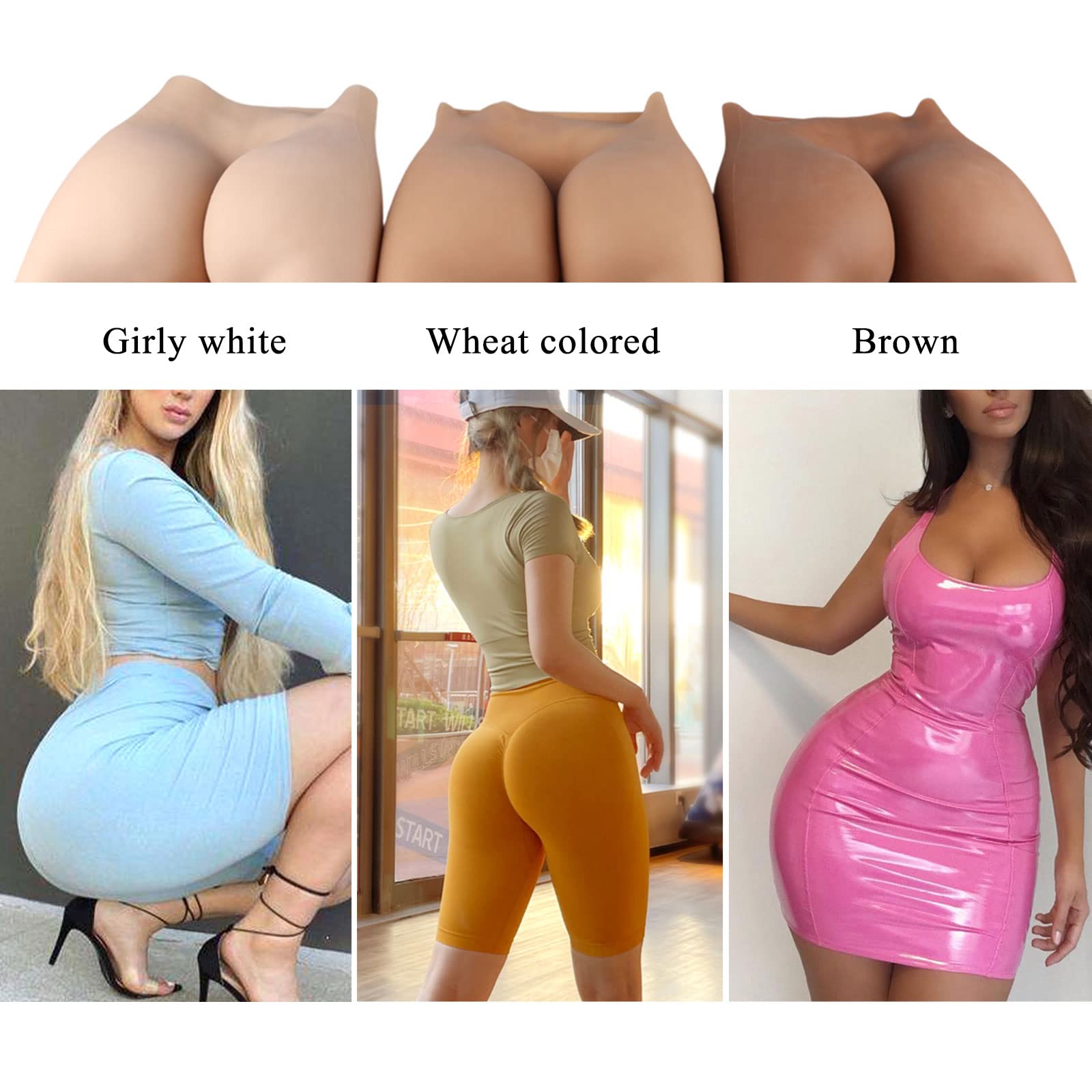 Realistic Silicone Fake Vagina Underwear - Crossdressing Panties with Butt Shaper for Transgender & Ladyboy | Comfortable Control Shorts for Daily Wear, Cosplay & Special Occasions