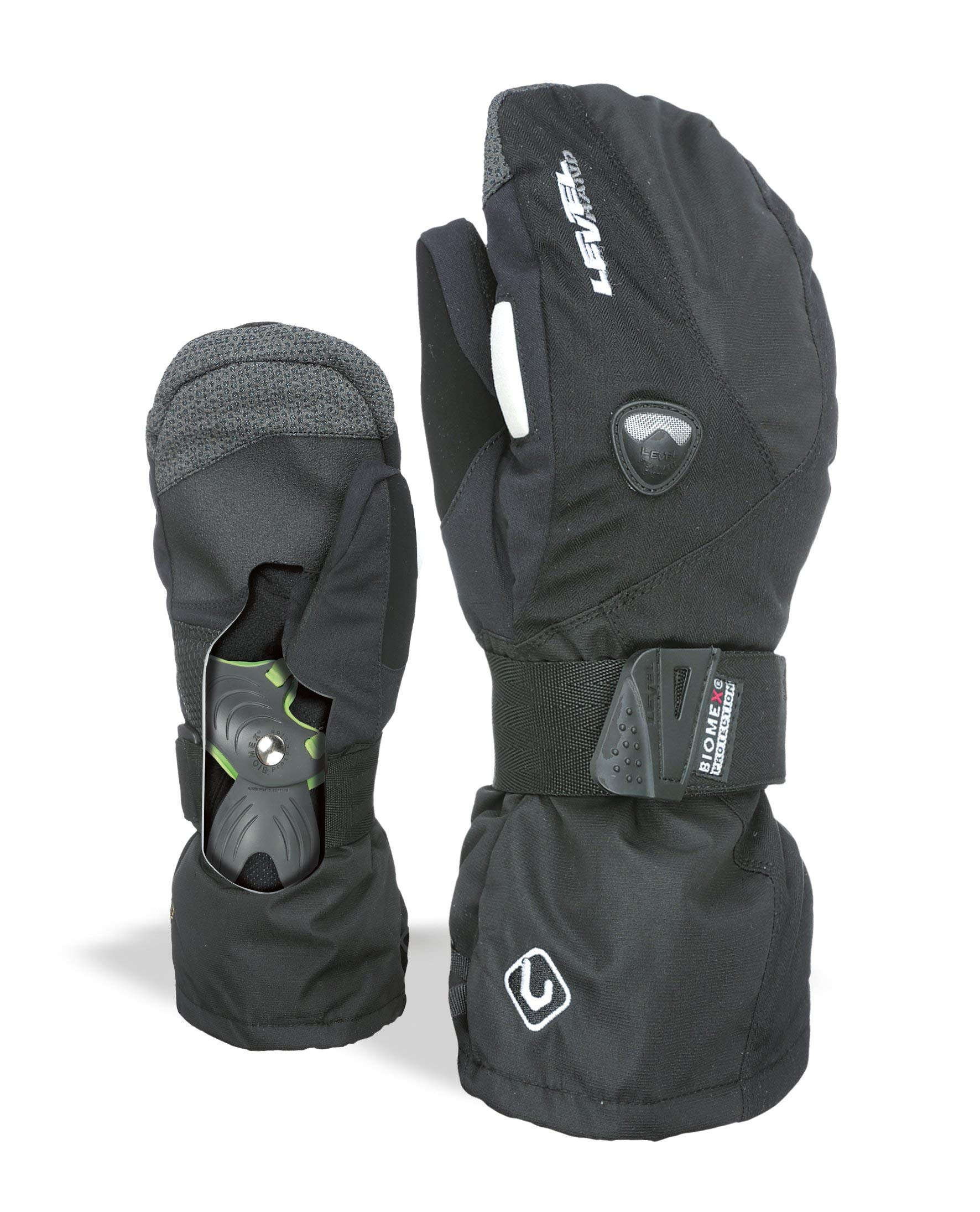 Level Fly - Men's Waterproof Ski & Snowboard Gloves with Adjustable Cuff Strap, Thermal Winter Protection, Breathable for All-Day Comfort - Perfect for Skiing, Snowboarding & Cold Weather Activities