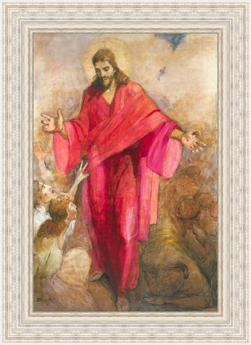 Christ in Red Robe - Religious Wall Art Decor for Home, Church & Office - Inspirational Christian Gift & Spiritual Decor