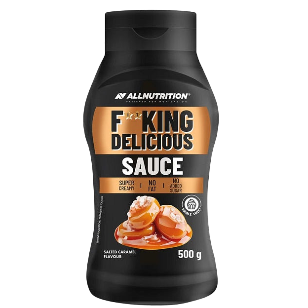 Allnutrition Fitking Delicious Protein Sauce 500g - Low Sugar High Protein Peanut Butter Spread for Fitness, Bodybuilding & Healthy Snacks - Perfect for Toast, Smoothies & Post-Workout Recovery