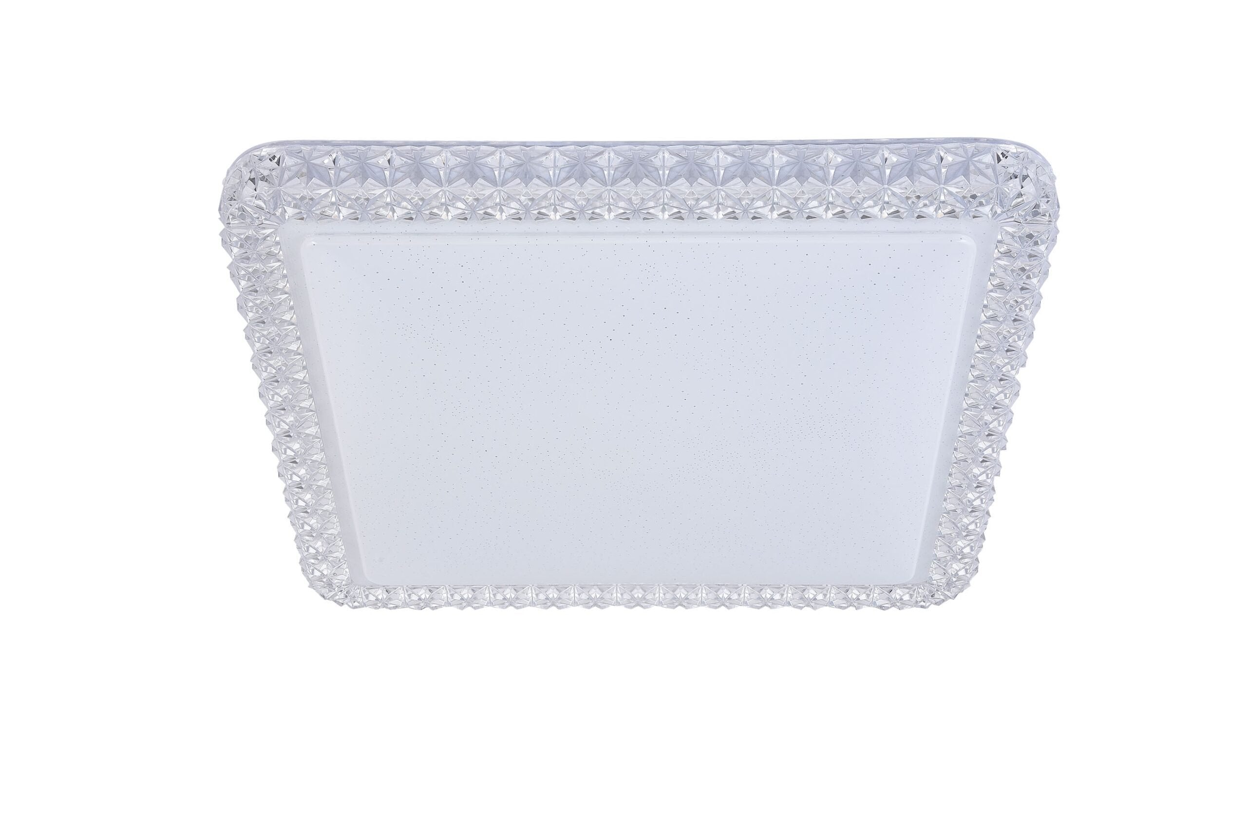 24W Small Square Galaxy CCT LED Oyster Light - Dimmable Ceiling Fixture for Kitchen, Bathroom & Closet Lighting (3000K-6000K Adjustable)