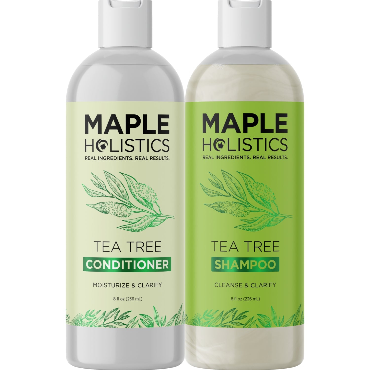 Tea Tree Shampoo and Conditioner Set for Hair Growth & Scalp Care - Natural Dandruff Treatment & Volumizing Hair Care - Perfect for Daily Use & Sensitive Scalp