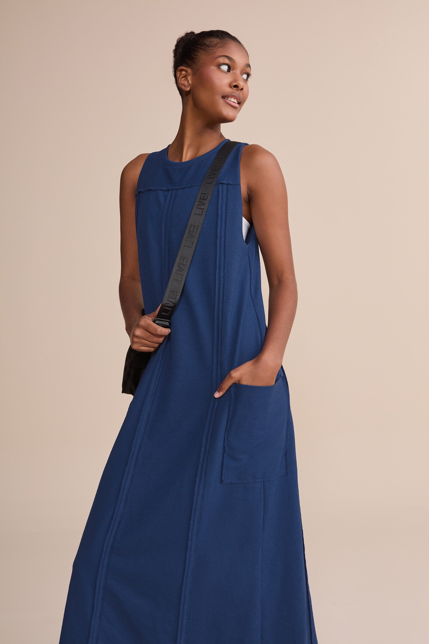 Soft Pure Midi Dress for Women - Elegant Flowy Summer Dress with Pockets | Perfect for Beach, Vacation, Date Night & Casual Outings