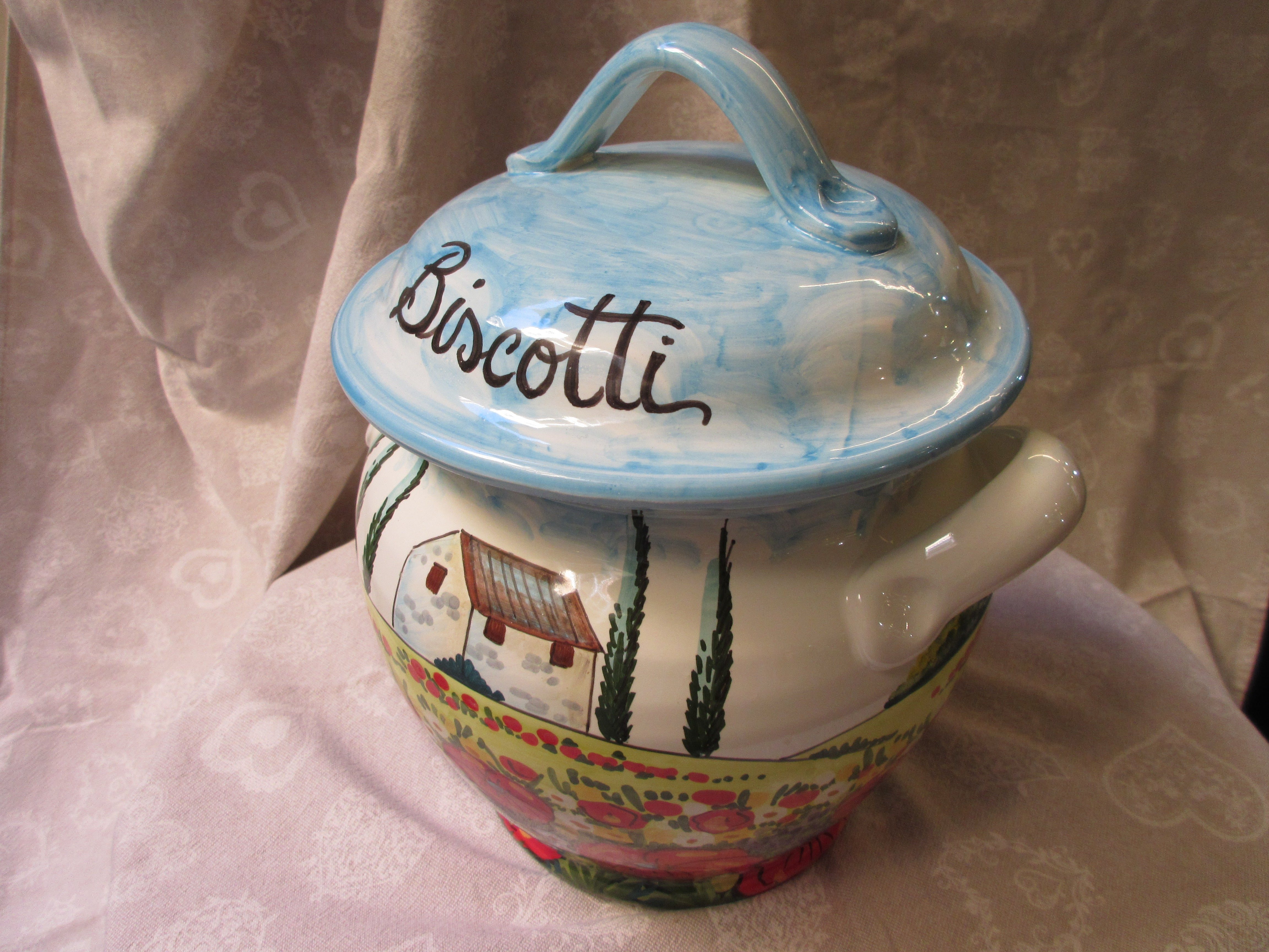 Ceramic Cookie Jar for Kitchen - Airtight Storage Container for Cookies, Snacks & Baking Ingredients | Perfect for Home, Office & Gift Giving