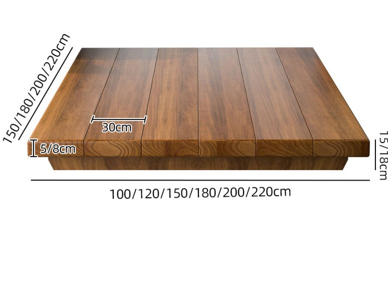 MYLA JAPAN Tatami Bed - Japanese Style Solid Wood Platform Bed Frame - Natural & Eco-Friendly for Modern & Minimalist Bedroom Decor - Perfect for Small Spaces, Meditation Rooms & Zen Home Design