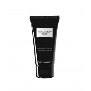 David Mallett Hair & Body Wash Shampoo & Shower Gel - 1.69 oz Travel Size for Men & Women - Perfect for Gym, Travel & Daily Use