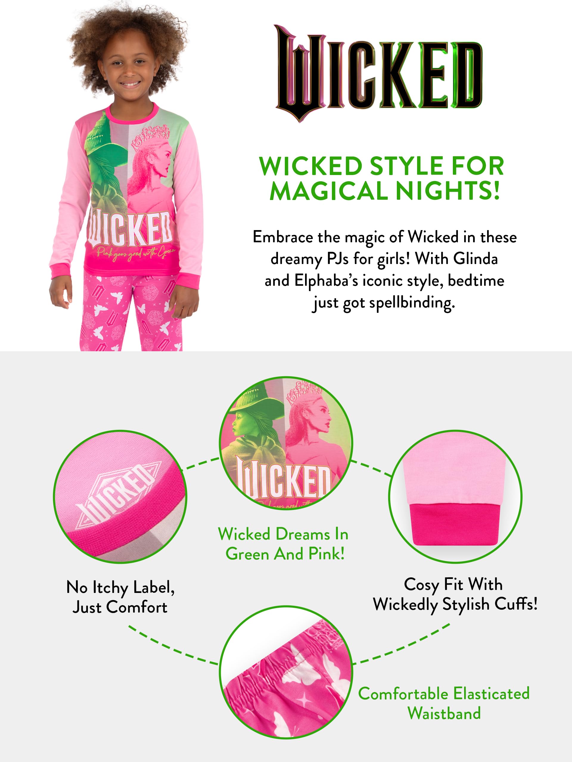 Wicked Pajamas for Girls - Soft & Cozy Pajama Sets in Sizes 7-14 | Perfect for Sleepovers, Bedtime & Relaxing at Home