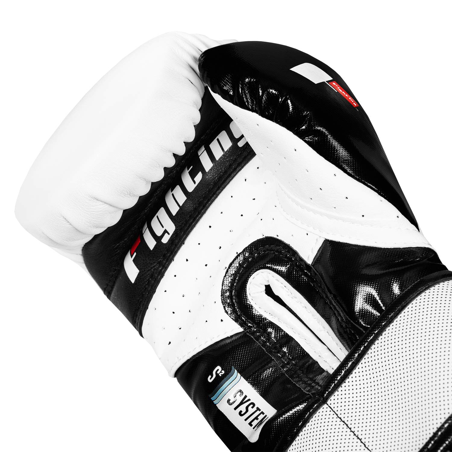 Fighting Sports S2 Gel Power Training Gloves 16 oz - White & Black Boxing Gloves for MMA, Kickboxing & Heavy Bag Workouts - Premium Gel Padding for Maximum Protection & Comfort