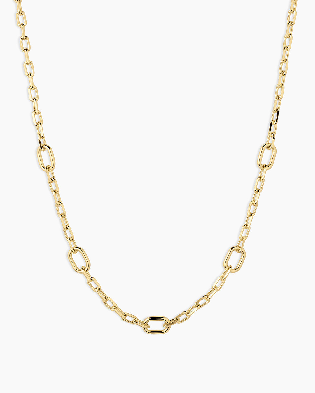 Parker Link Necklace for Women - Elegant Gold Chain Necklace, Dainty Layering Jewelry Gift for Her - Perfect for Everyday Wear, Date Nights & Special Occasions