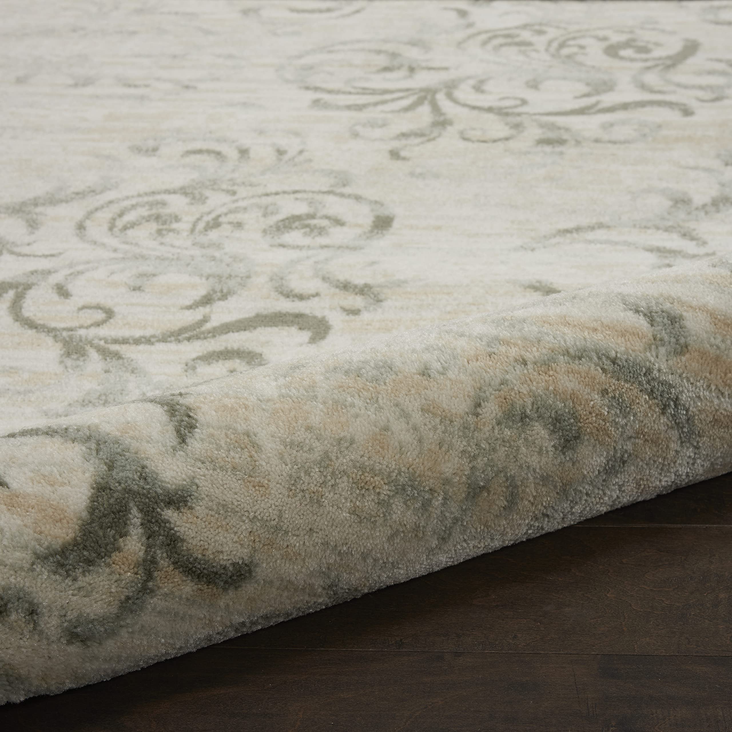 Nourison Euphoria Farmhouse & Country Bone 9' x 12' Area Rug - Easy Cleaning, Non-Shedding, Soft & Durable - Perfect for Bedroom, Living Room, Dining Room & Kitchen Decor (9x12) - Cozy Farmhouse Style for Family Gatherings & Relaxation
