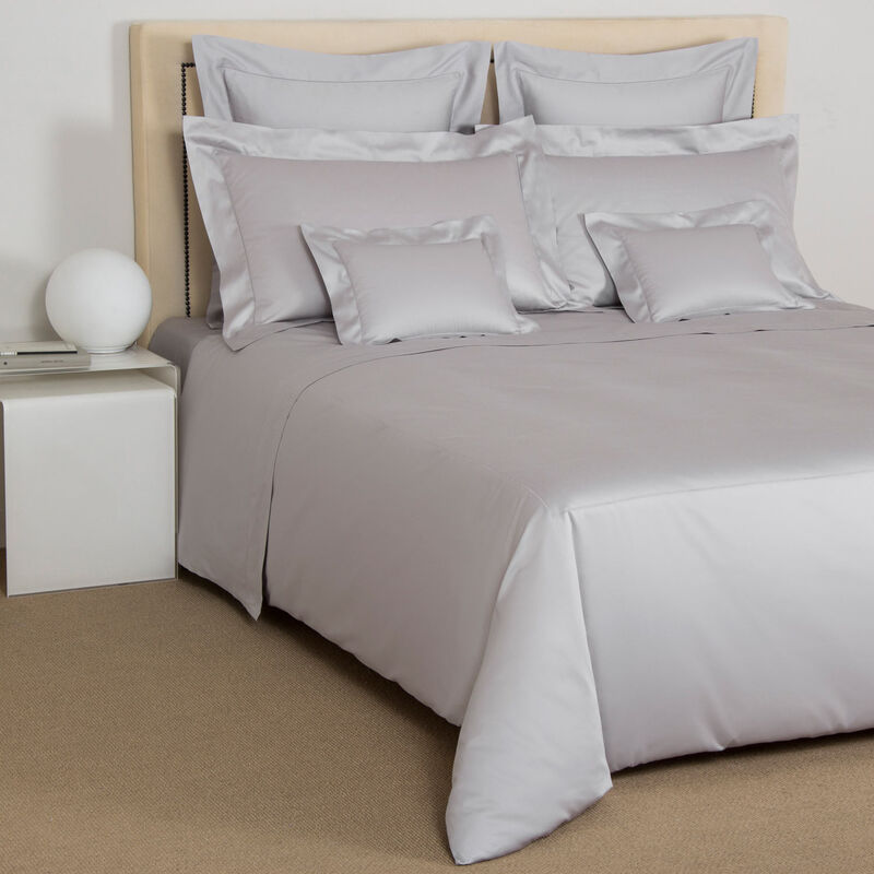 Frette Luxury Single Ajour King Duvet Cover - Grey Cliff | Premium 100% Cotton Bedding Set for Hotel-Style Comfort | Perfect for Master Bedrooms & Guest Rooms