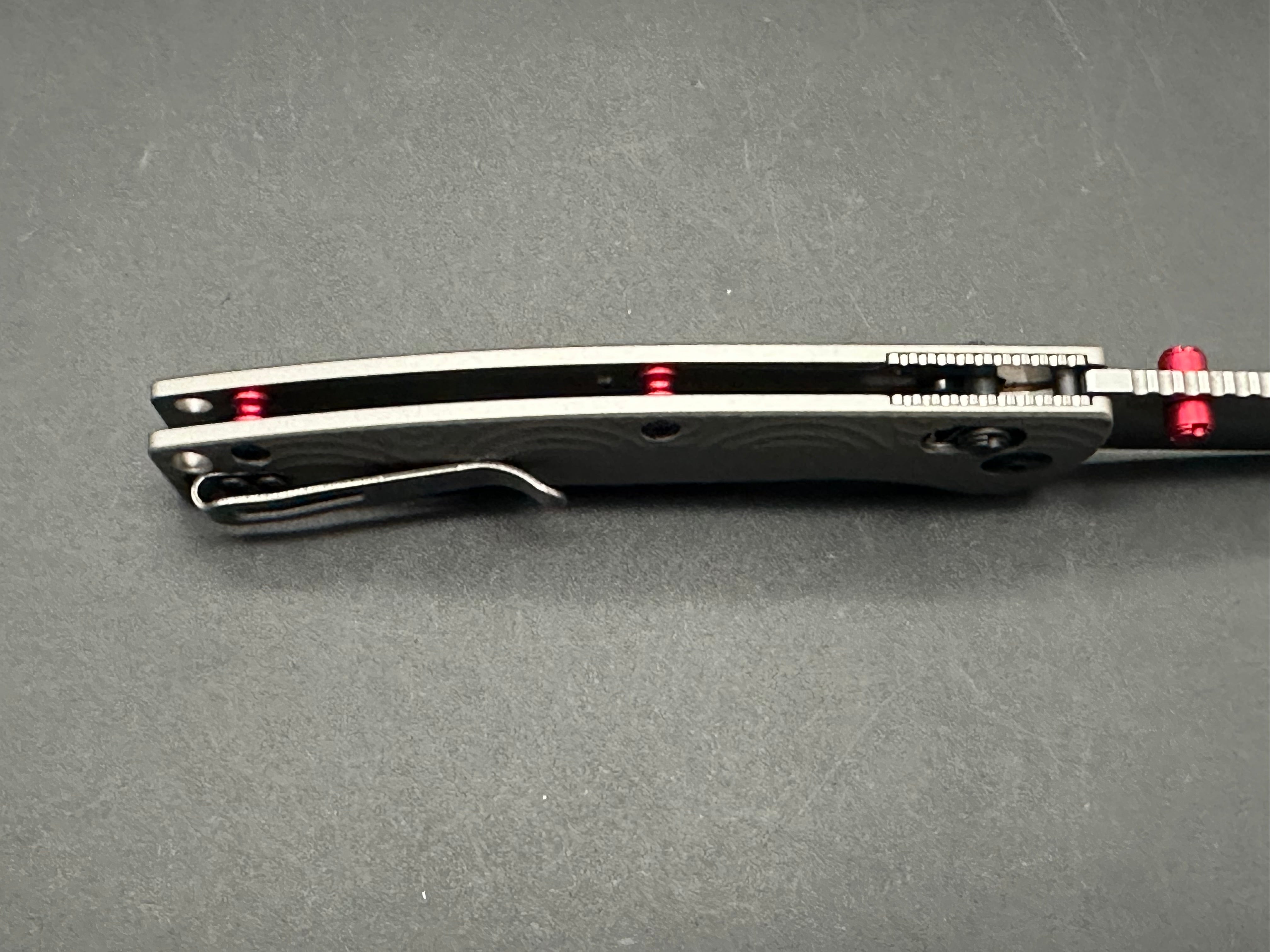 Hogue Mysto Manual Folding Pocket Knife - Titanium Handle & MagnaCut Steel Blade with Axis Lock - Clip Point Design (Model 24491) - Perfect for EDC, Camping, Hunting, and Outdoor Adventures