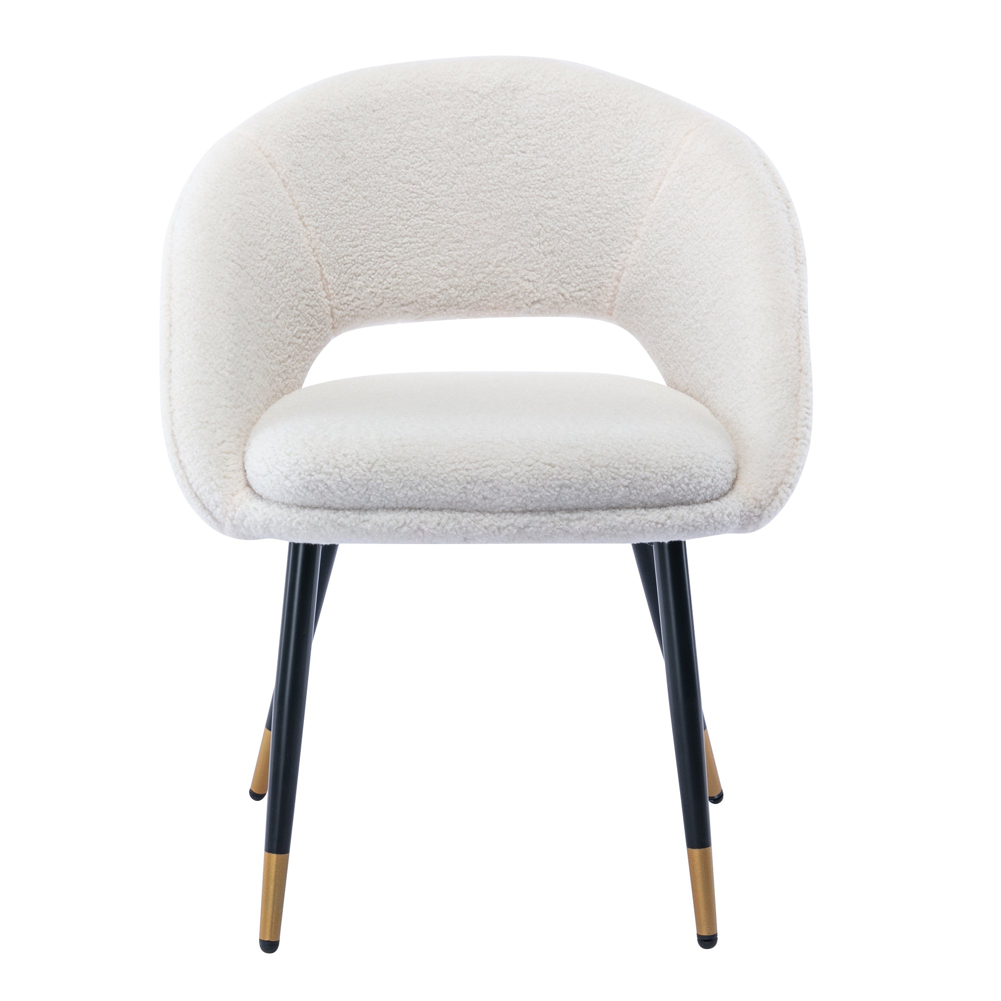 Modern Dining Chairs Set of 2 - Sturdy Metal Legs Accent Chairs for Dining Room, Kitchen, Living Room & Office - Comfortable Mid-Century Style Seating for Home Decor