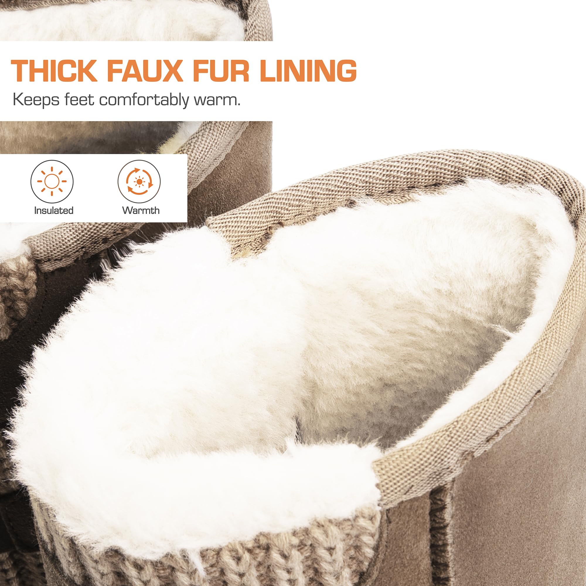 DREAM PAIRS Women's Winter Snow Boots Mid Calf Warm Fuzzy Lined Buckle Booties for Cold Weather - Perfect for Snowy Days, Outdoor Activities & Casual Winter Fashion