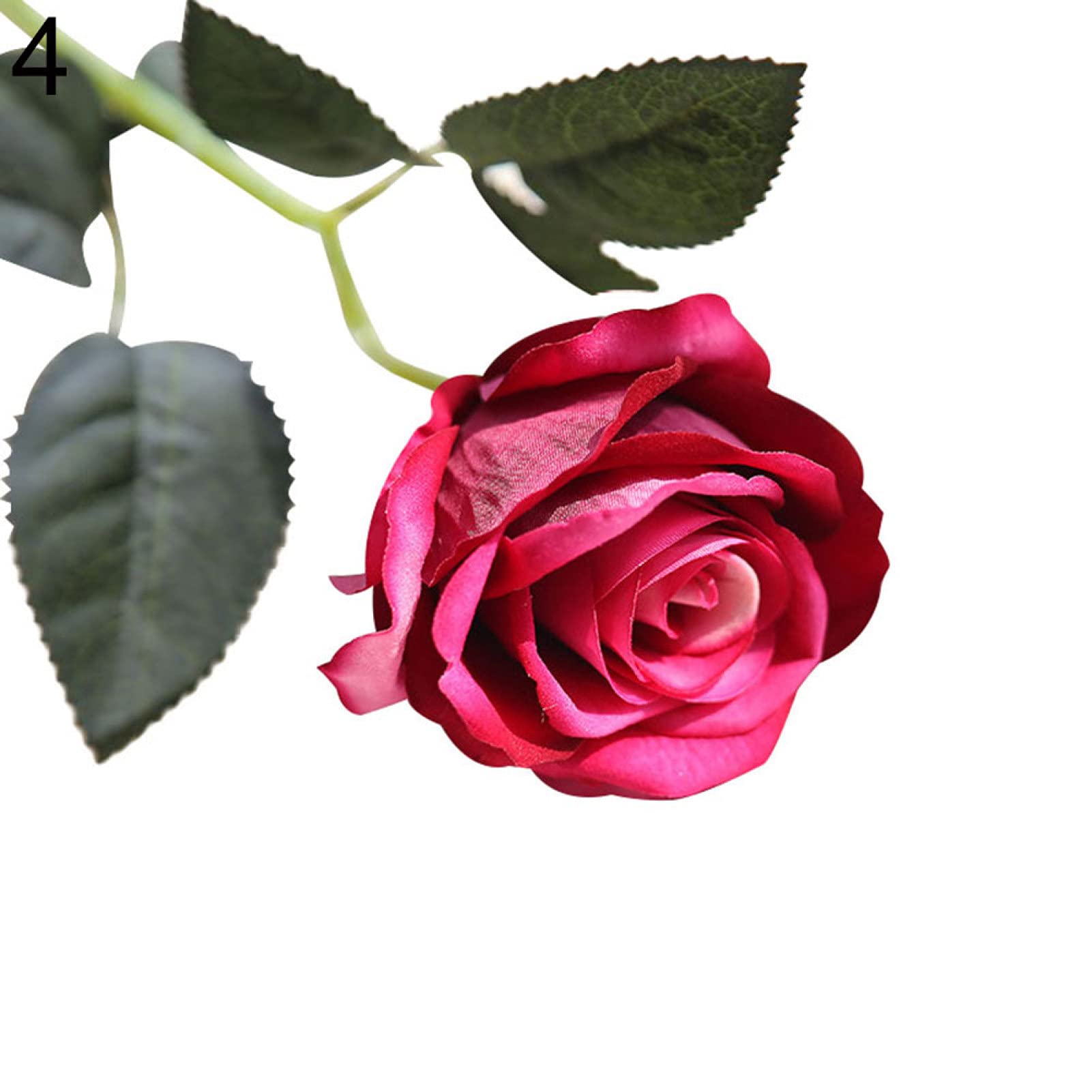 1Pc Artificial Rose Flower Miniascape - Grey990 Fake Roses for Wedding Party, Home & Office Bonsai Decor - Perfect for Table Centerpieces, DIY Crafts & Gift Giving