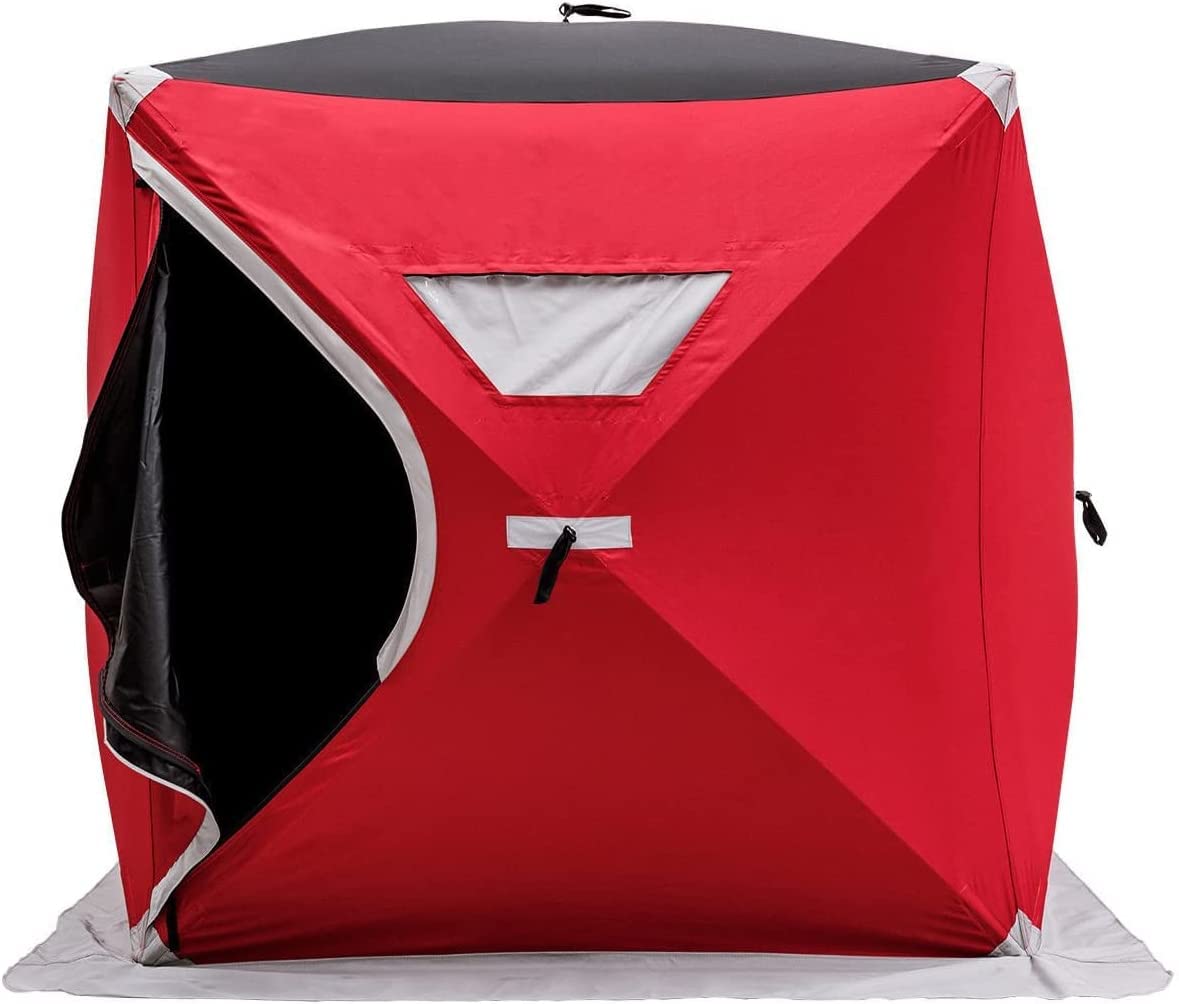 Hysache Portable Ice Fishing Shelter - Quick Setup 2-3 Person Winter Tent with Carry Bag, Windproof & Waterproof for Outdoor Fishing, Camping, Hunting - Perfect for Extreme Cold Weather Adventures