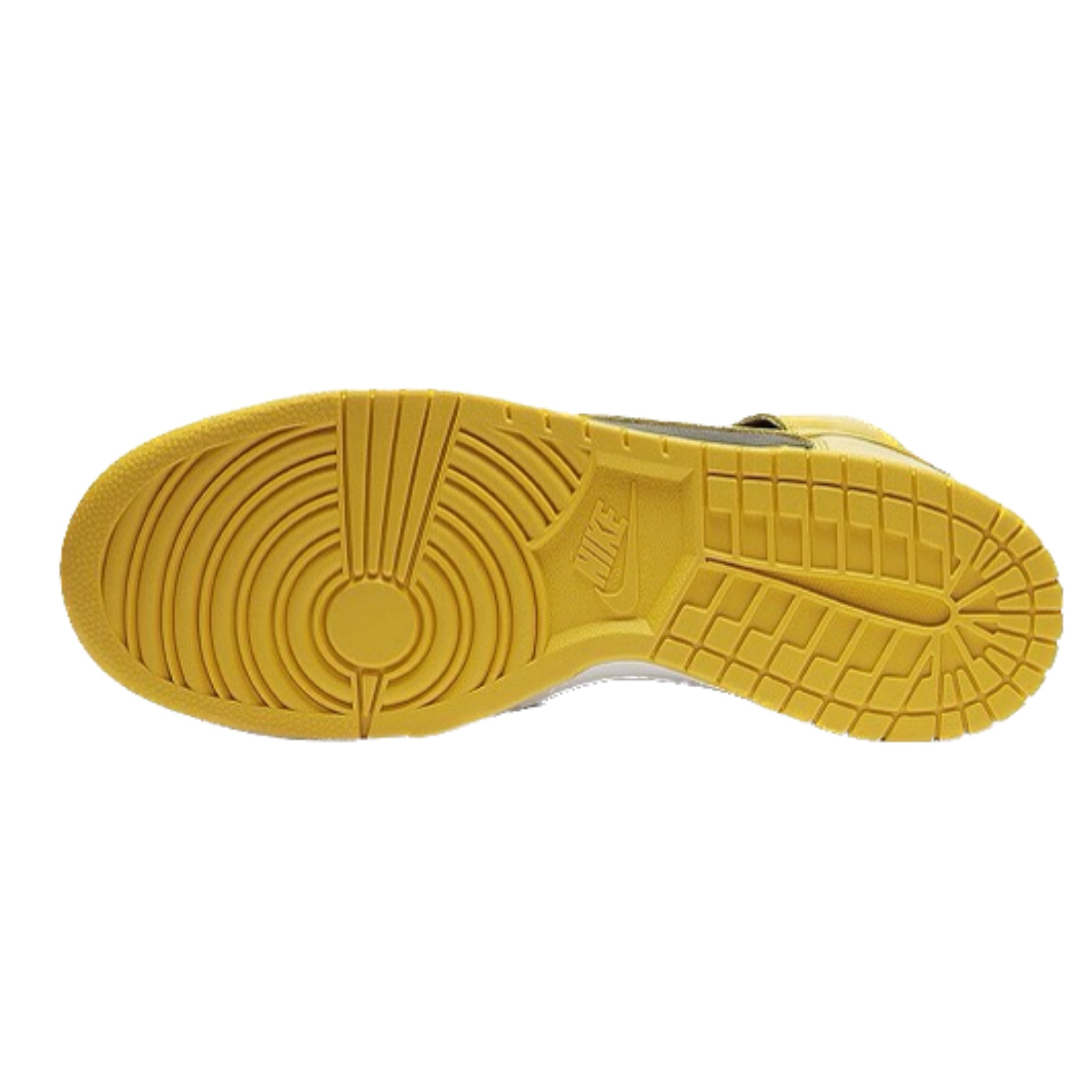 Nike Dunk High LE Goldenrod Yellow Black White Retro Basketball Shoes (1999) - Vintage Sneakers for Men, Streetwear Fashion & Basketball Court Style