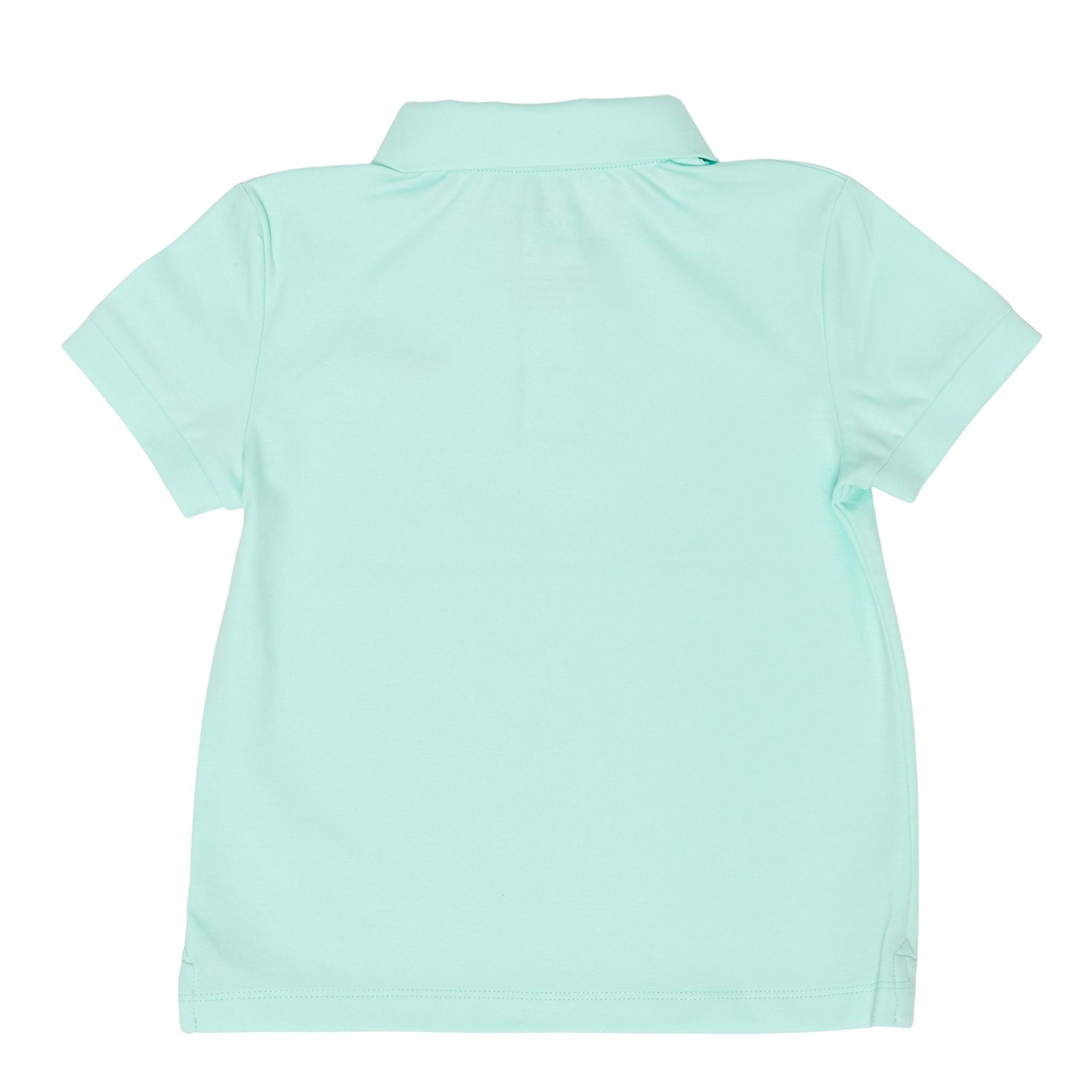 Carter Polo Shirt for Men - Soft Cotton Mid Ocean Mint Color - Casual & Business Wear - Perfect for Office, Golf, and Outdoor Activities