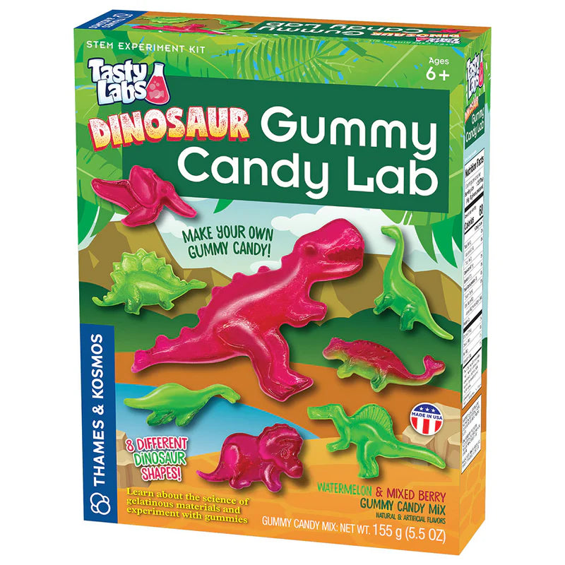 Dinosaur Shaped Gummy Candy - Fun & Tasty Lab Science Experiment for Kids - Perfect for Birthday Parties, Classroom Rewards & STEM Learning Activities