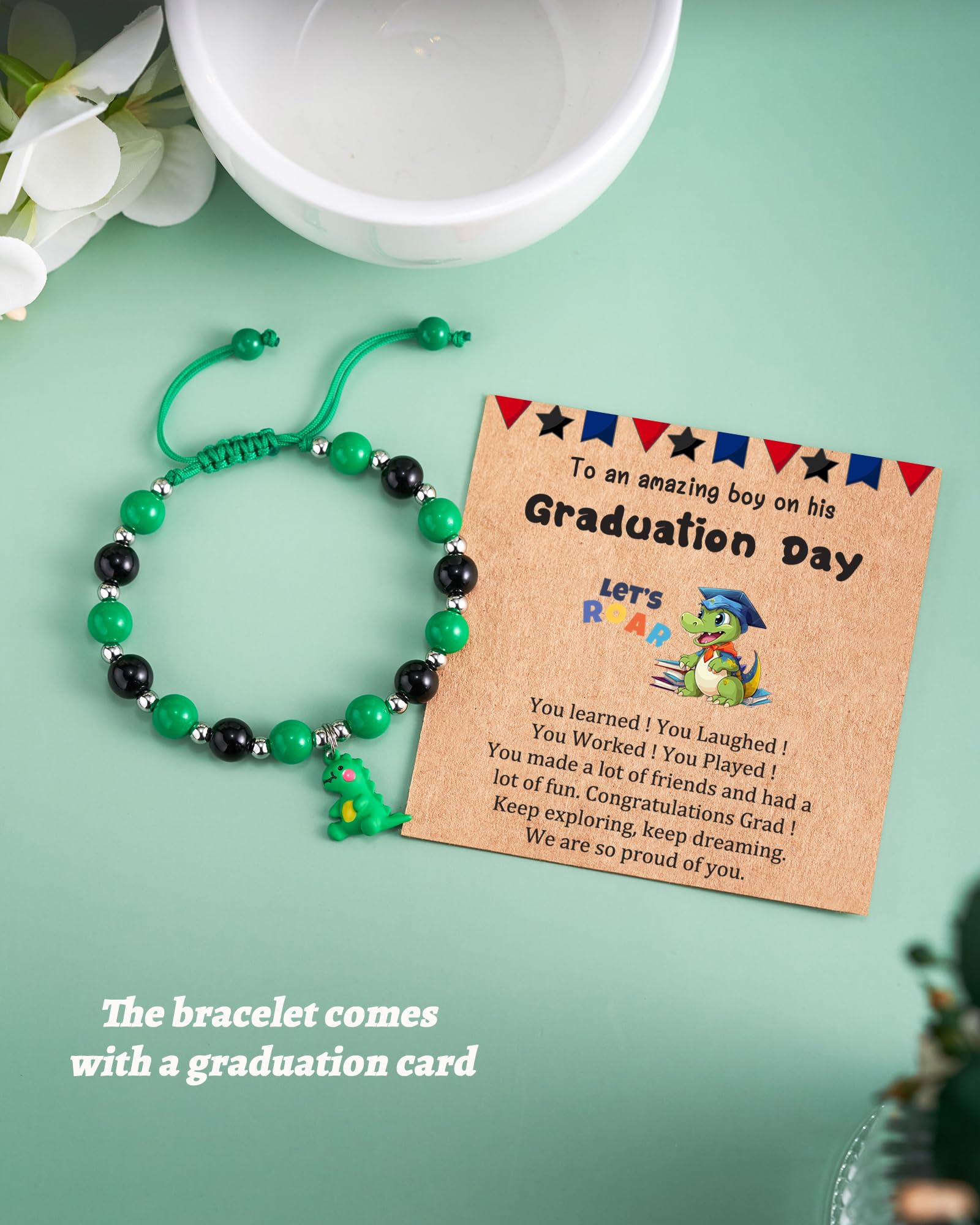 Dinosaur Bracelet for Women & Men - Unique Graduation & Birthday Gift Idea - Perfect for Dinosaur Lovers & Jewelry Enthusiasts | Great for Everyday Wear, Parties & Special Occasions
