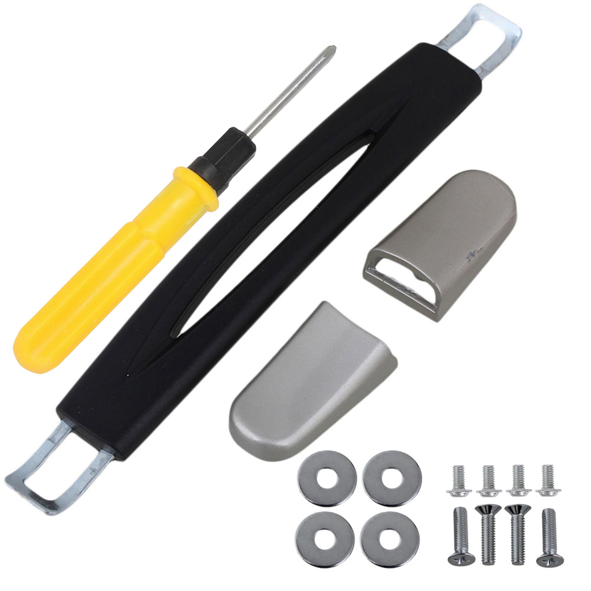 Doublelife Black Flexible Spare Strap Handle Grip 15cm Replacement for Suitcase Luggage - Durable Travel Accessory for Easy Carrying (B24)