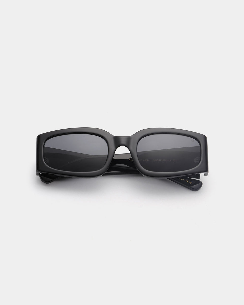 A. Kjaerbede Black Alex Sunglasses - UV Protection, Polarized Lenses for Men & Women - Perfect for Driving, Beach & Outdoor Activities