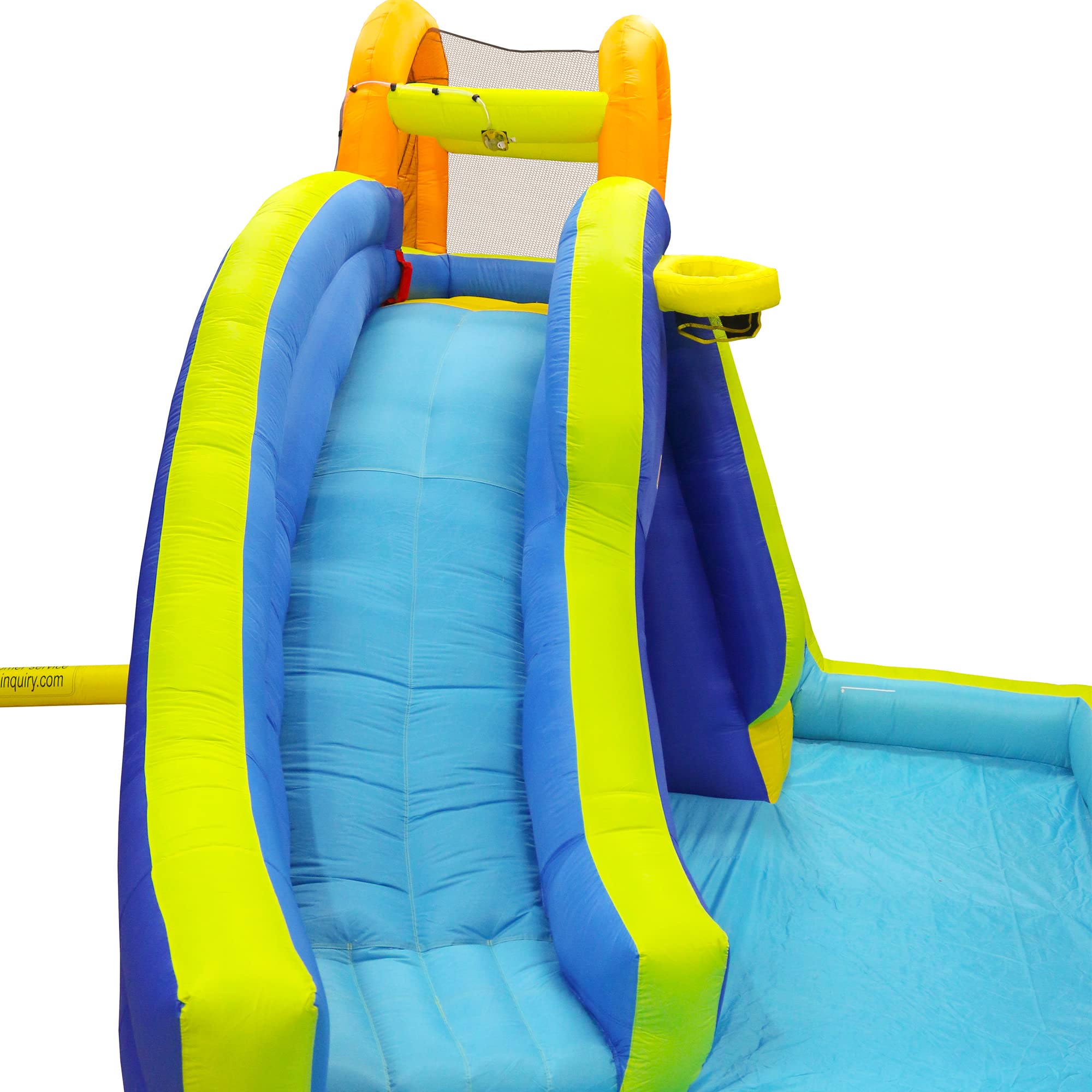 BANZAI Big Blast Inflatable Water Park - 14ft 5in Backyard Water Slide with Splash Pad & Climbing Wall | Outdoor Summer Fun for Kids & Family | Perfect for Birthday Parties, Backyard Play & Poolside Activities