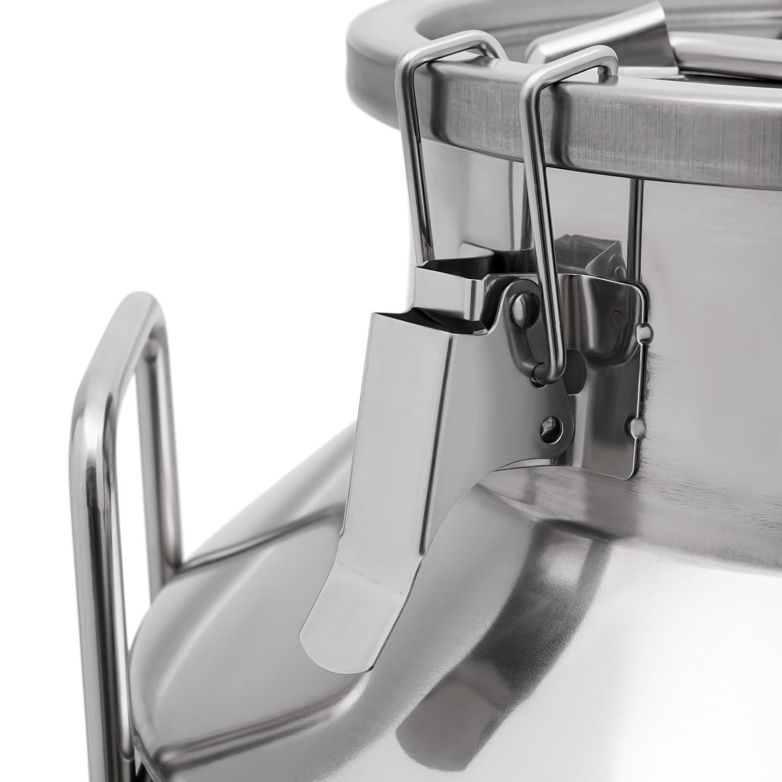 30L/7.93 Gallon Stainless Steel Milk Can with Faucet - Heavy Duty Milk Jug, Wine Pail & Liquid Storage Container - Airtight Grain, Wine & Beverage Tank for Farm, Brewery & Commercial Use