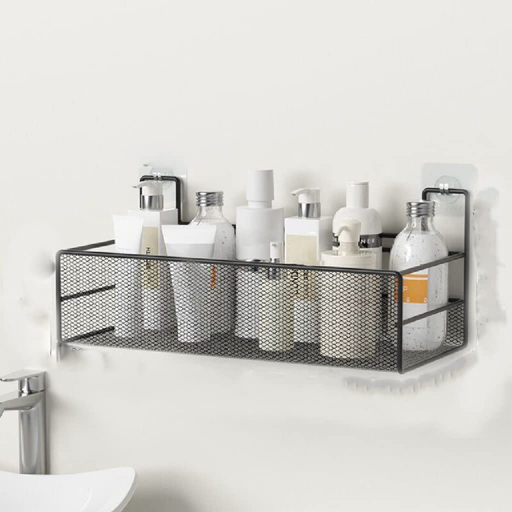Stainless Steel Bathroom Shelf - Shower Shampoo Rack & Kitchen Storage Basket (26x13x14cm) - Space Saving Toilet Accessories for Bathroom Organization & Spice Condiment Storage in Kitchen