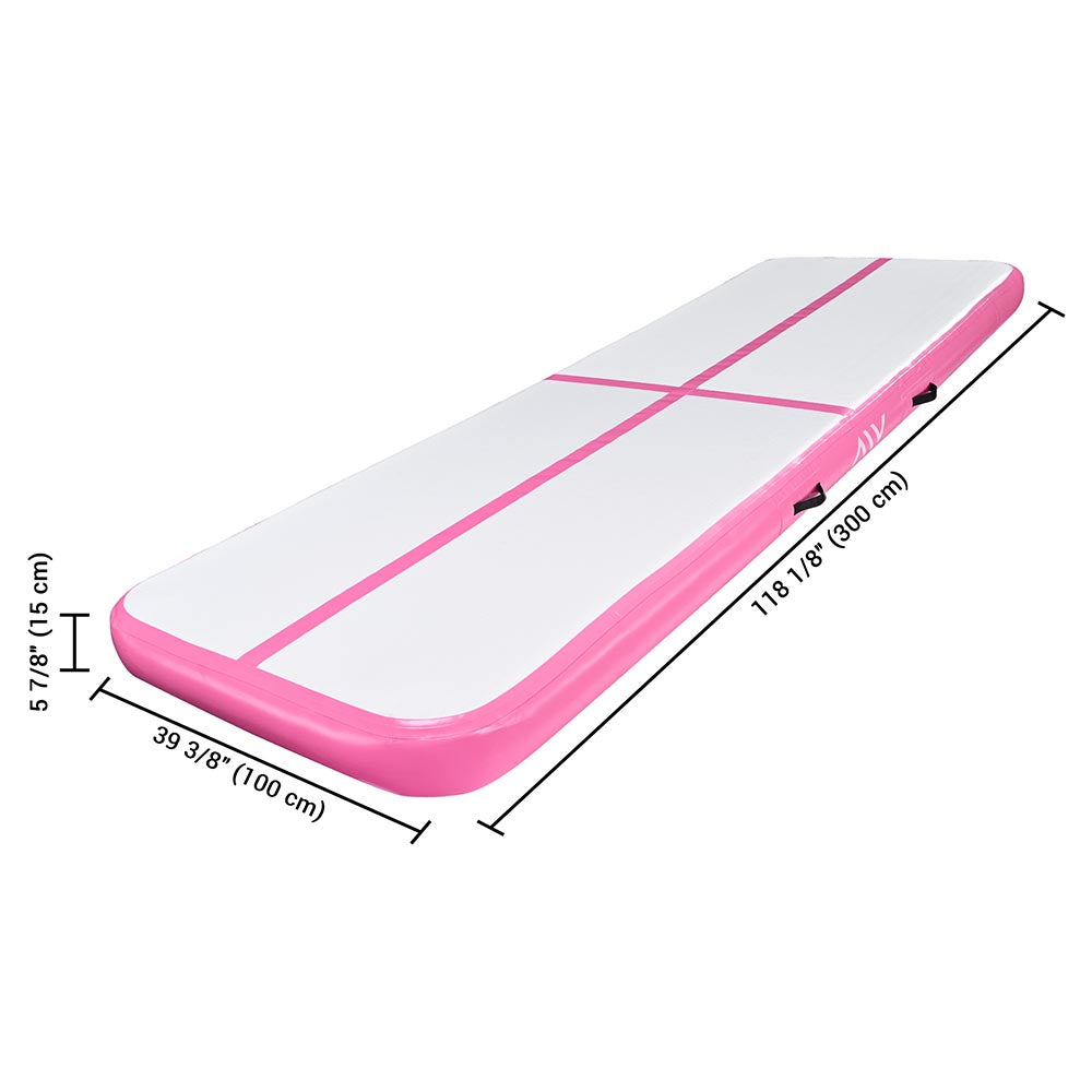 10 ft Air Gymnastics Mat Track with Pump - 6