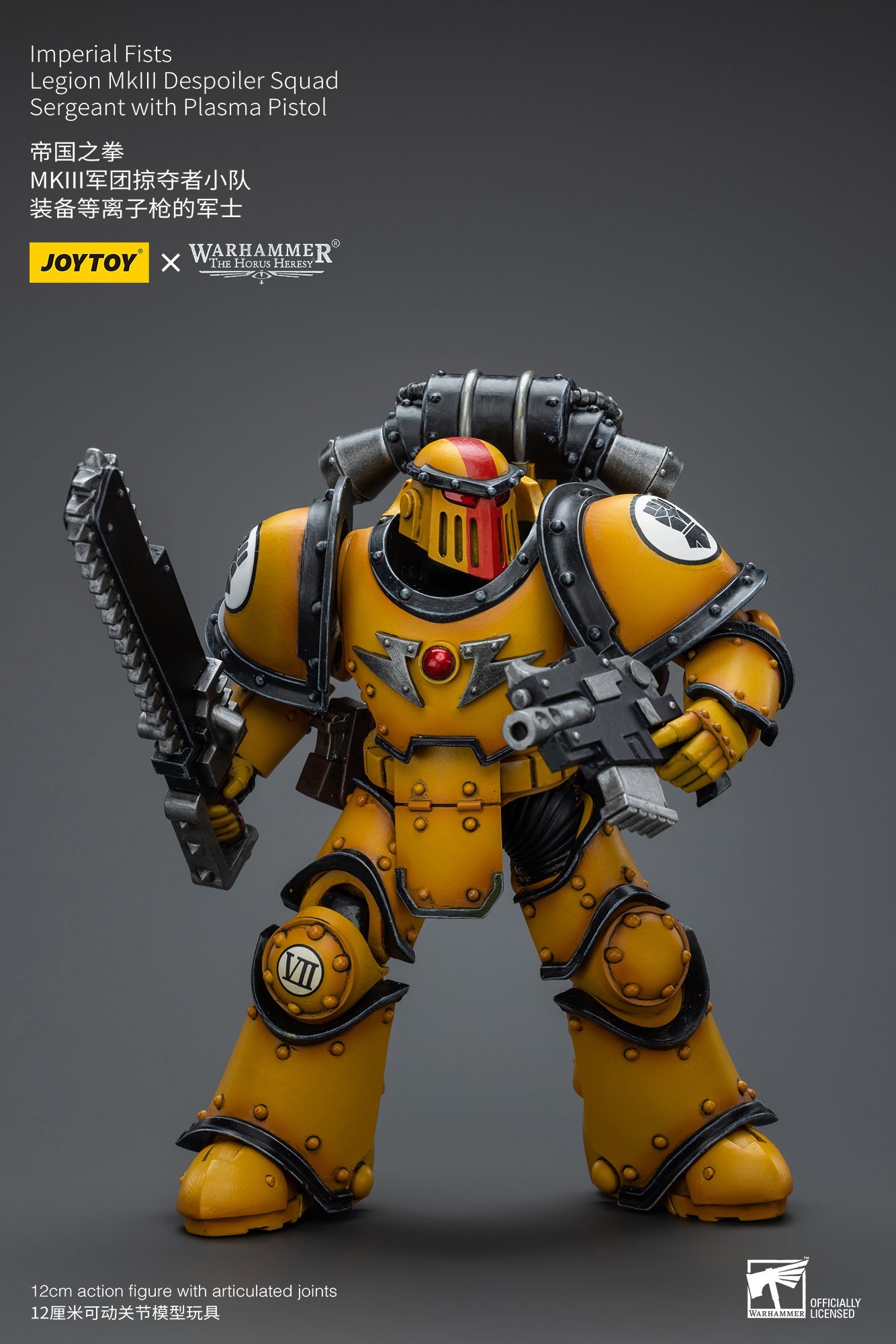 JOYTOY 1/18 Warhammer The Horus Heresy Imperial Fists Legion MkIII Despoiler Squad Action Figure - Collectible Miniature for Tabletop Gaming & Display