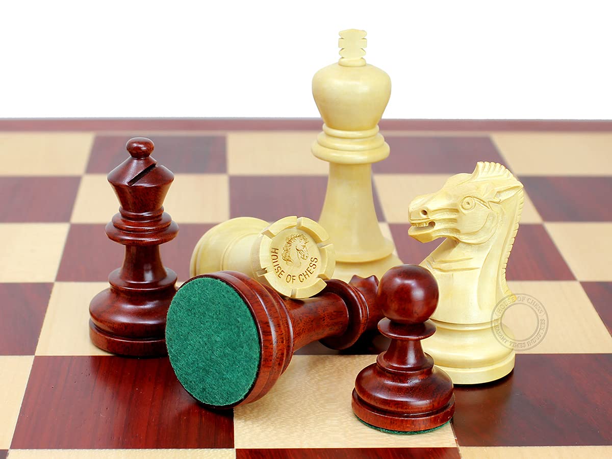 House of Chess - Grand Master Staunton Tournament Chess Set - 3-3/4