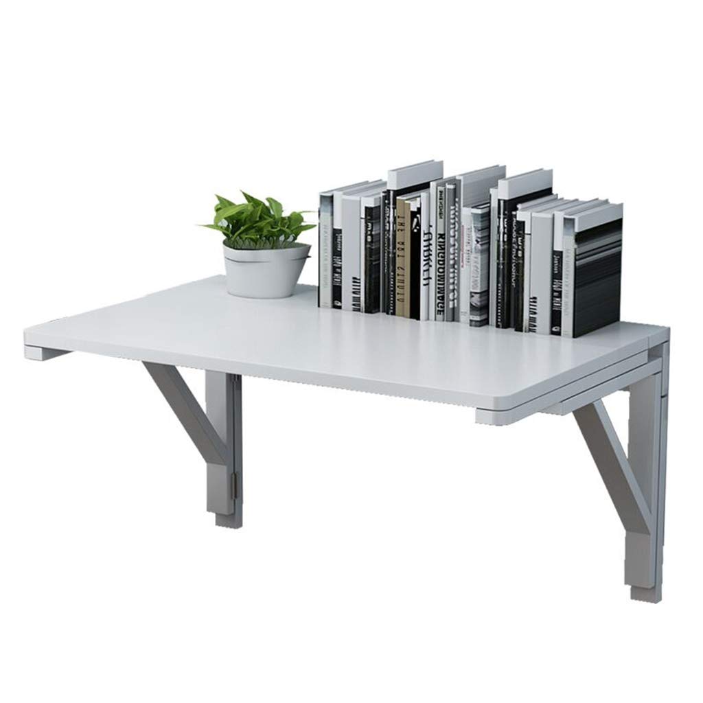 HUAHUA Wall-Mounted Folding Drop-Leaf Table - Space Saving Kitchen & Dining Table, Compact Home Office Desk (80x40cm) - Perfect for Small Apartments, Studio Living & Kitchen Breakfast Nooks
