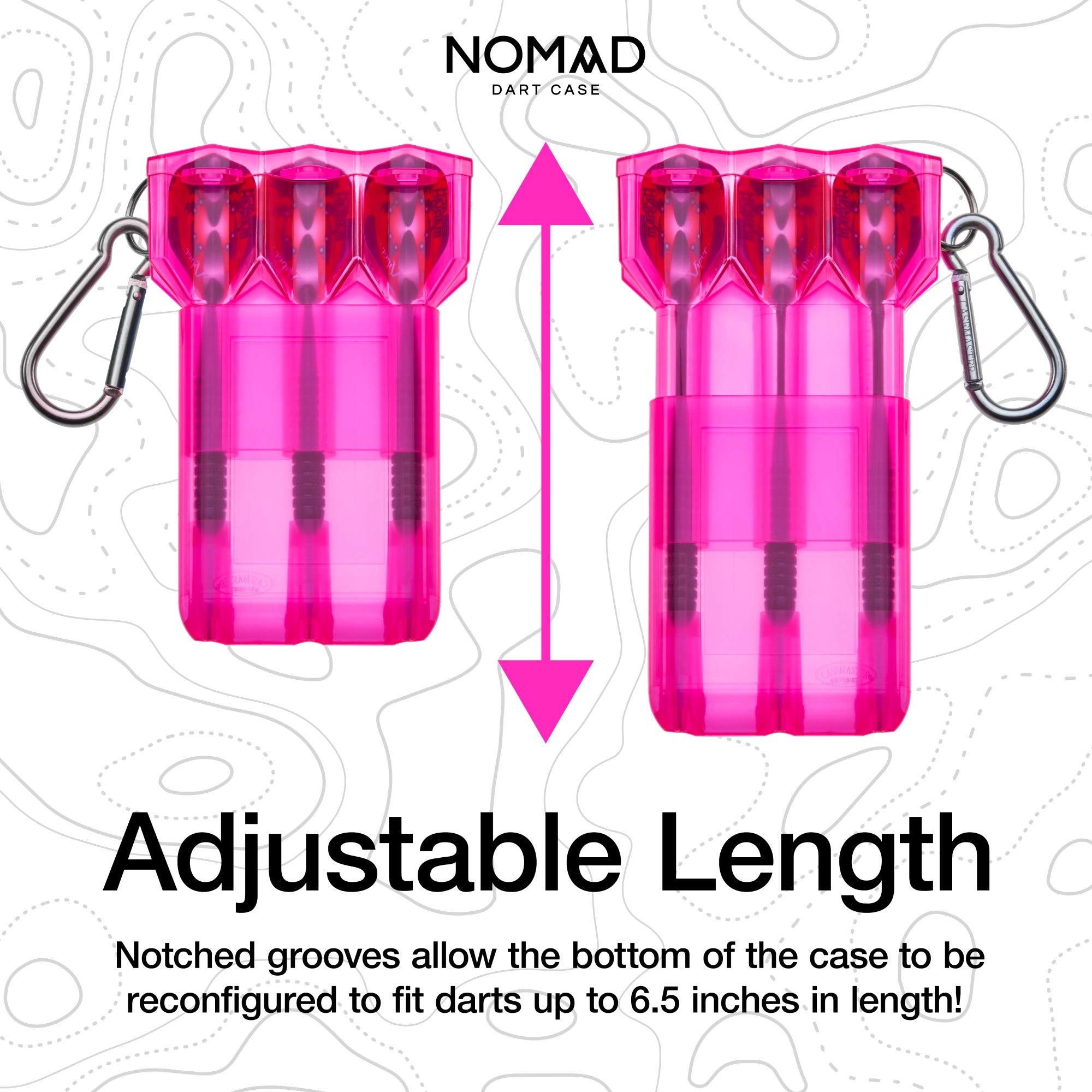 GLD Products Nomad Adjustable Dart Case - Portable Dart Storage for Travel & Home Use - Perfect for Professional Players & Beginners