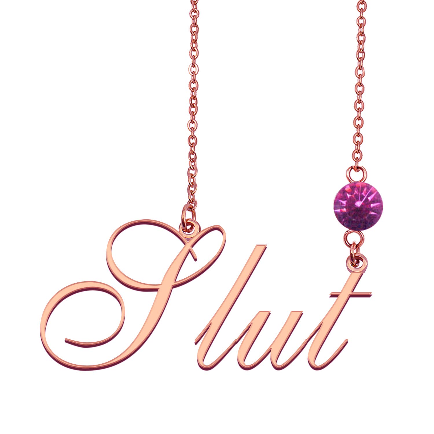 Custom Initial Birthstone Necklace Personalized with Any Name - Unique Handmade Jewelry Gift for Women, Mom, Wife - Perfect for Birthdays, Anniversaries & Special Occasions