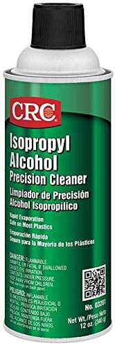 CRC 03201 Isopropyl Alcohol Cleaner - 12 oz (12-Pack) | Electronics, Medical & Household Cleaning | Fast-Drying Solvent for Surfaces, Tools & Equipment