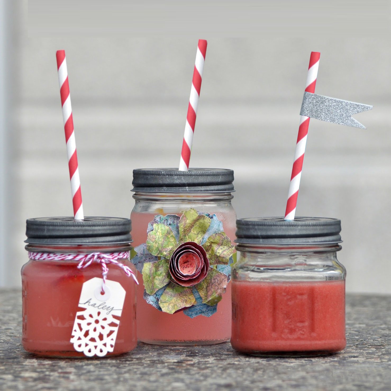 Eco-Friendly Red Striped Paper Drinking Straws - Biodegradable & Compostable - 100 Count for Birthday Parties, Weddings, Baby Showers & Events - Perfect for Cocktails, Smoothies & Iced Beverages
