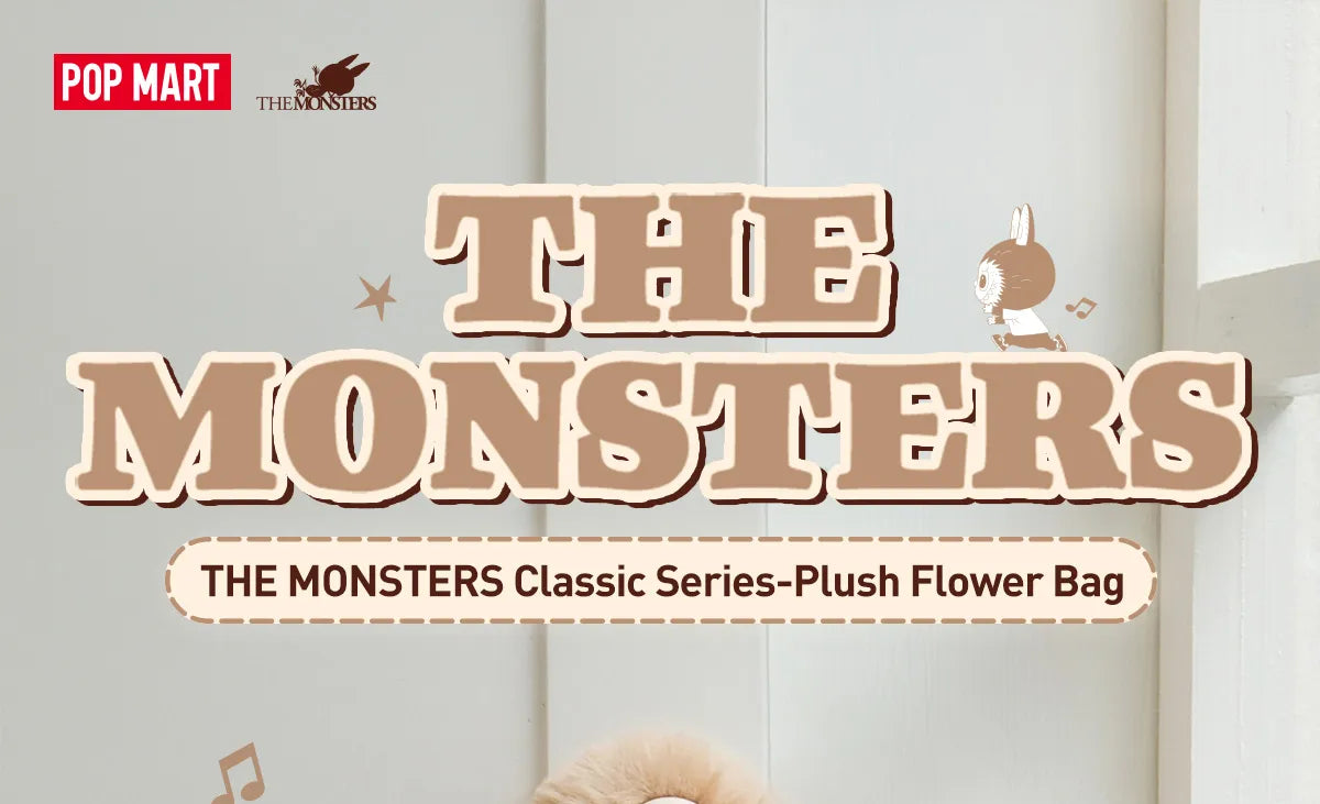 POP MART The Monsters Labubu Classic Series Plush Flower Bag - Cute Kawaii Anime Collectible Toy for Girls & Boys | Perfect for Room Decor, Birthday Gifts & Anime Cosplay Accessories