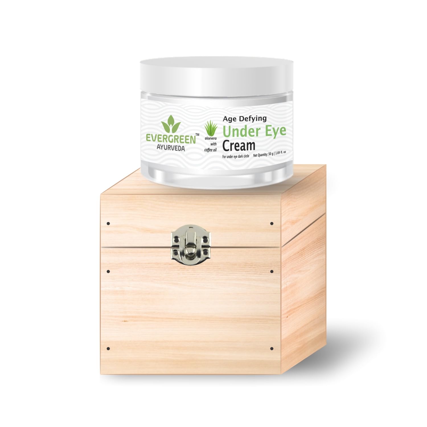 Soundarya Herbs Anti-Aging Under Eye Cream with Aloe Vera & Coffee Oil - Dark Circle Treatment for Puffy Eyes - 50g | Reduce Wrinkles & Brighten Skin | Perfect for Night Care & Daily Use