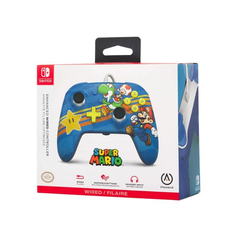 PowerA Super Mario Edition Nintendo Switch Controller Cable - Perfect for Gaming, Travel, and Home Entertainment