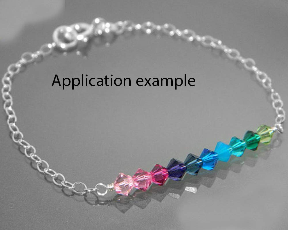 200pcs Authentic Preciosa 3mm (0.12 Inch) Small Faceted Bicone Crystal Loose Beads - Siam Red - Compatible with Swarovski 5301/5328 - Perfect for DIY Jewelry Making, Beading, Bracelets, Necklaces & Craft Projects - Pre-B305