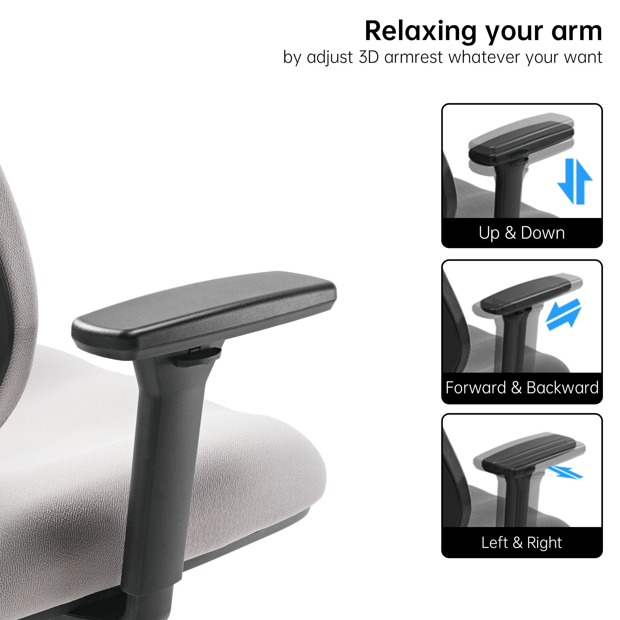 Ergonomic Office Chair with Dual Backrests & Flex Support - Perfect for Home Office, Gaming, and Long Work Sessions
